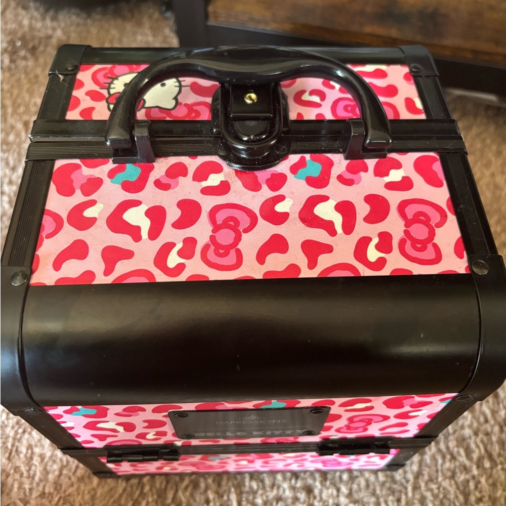 Hello Kitty Pink and Black Makeup Case